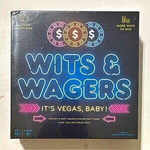 Wits & Wagers It’s Vegas Baby Board Game North Star Games New Sealed 5+ Players